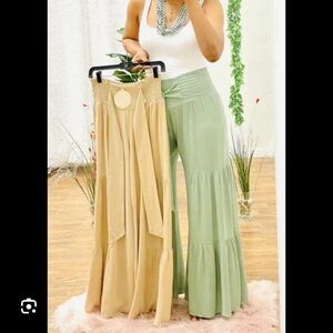 Olivaceous Women's High- Rise Charcoal Palazzo Pant